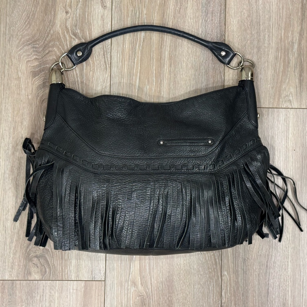B. Makowsky single strap, FRINGE Andalusia Genuine Leather Handbag